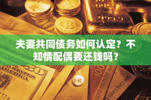 北京夫妻共同债务如何认定？不知情配偶要还钱吗？