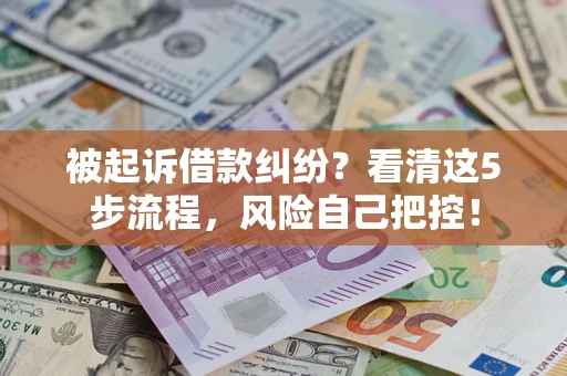 北京被起诉借款纠纷？看清这5步流程，风险自己把控！