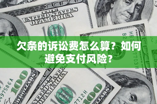 北京欠条的诉讼费怎么算？如何避免支付风险？