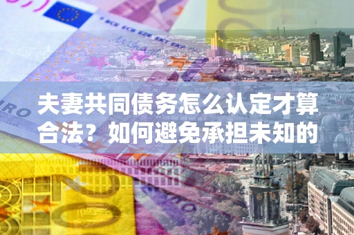 北京夫妻共同债务怎么认定才算合法？如何避免承担未知的债务风险？